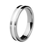 Titanium Centre Line Unisex Wedding Band