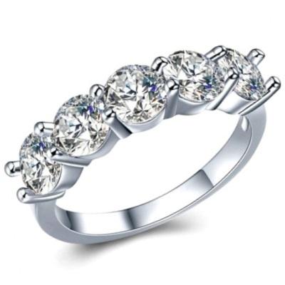 Sparkling 2 50ct Megan Engagement Ring Size 8 P Q