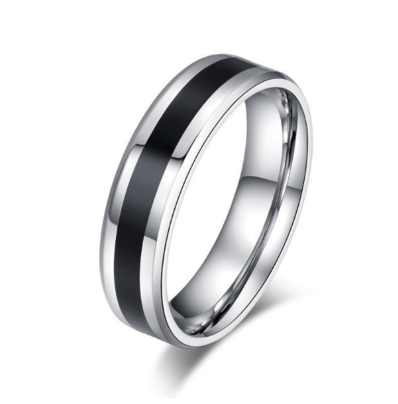 Titanium Centre Line Unisex Wedding Band