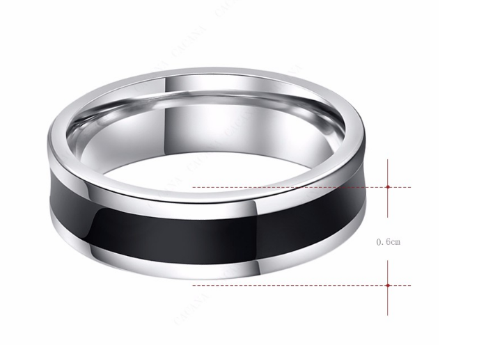 Titanium Centre Line Unisex Wedding Band