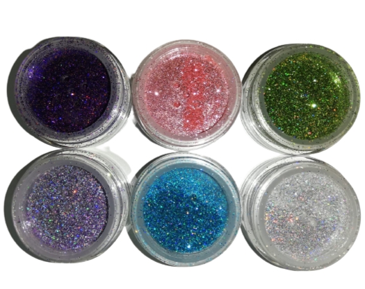 6 Pack Combo Eye Glitter Shimmer Dust Makeup. www.beautiblessings.co.za, South Africa